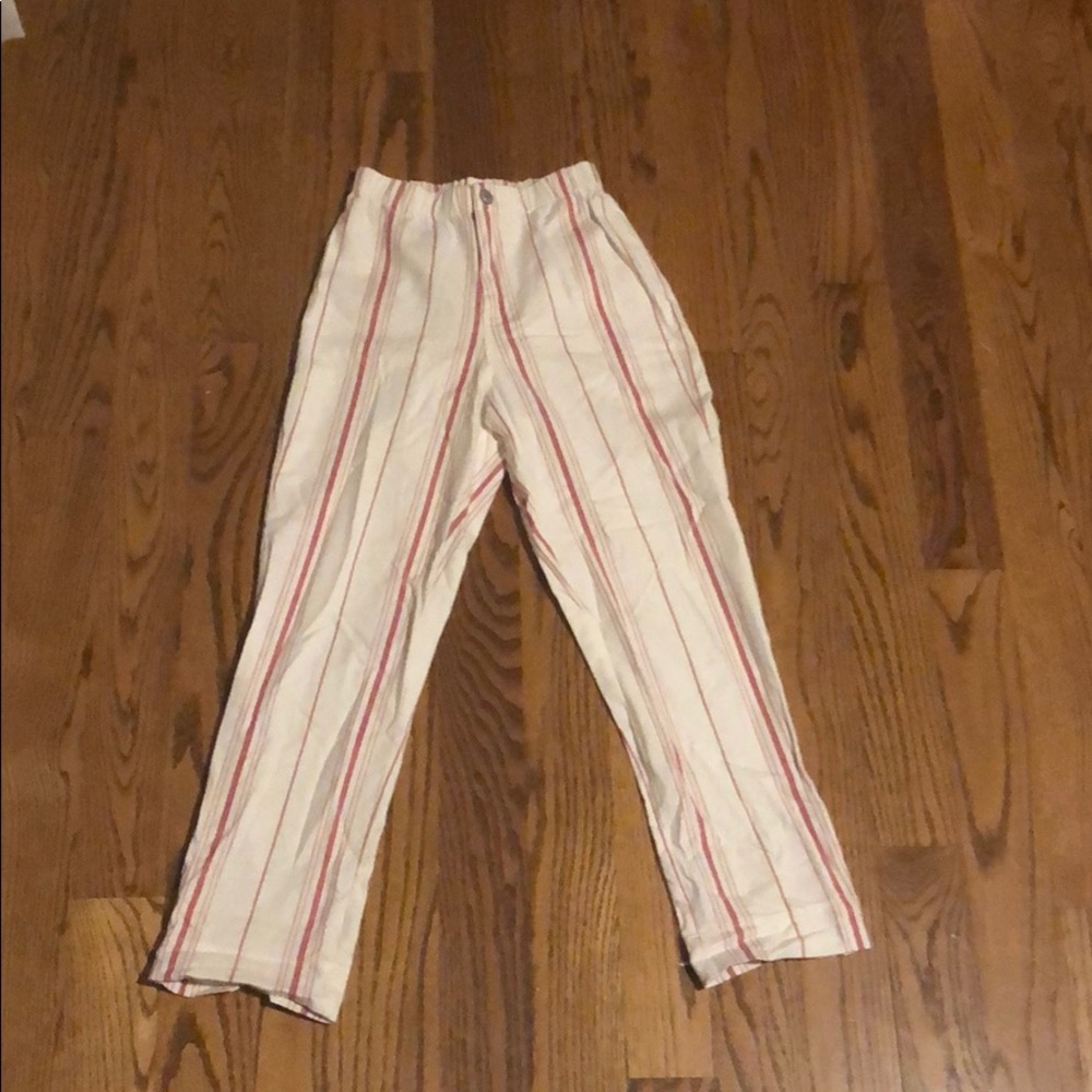 white red striped brandy melville pants